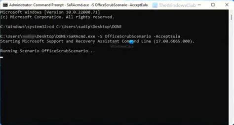 command  microsoft support  recovery assistant