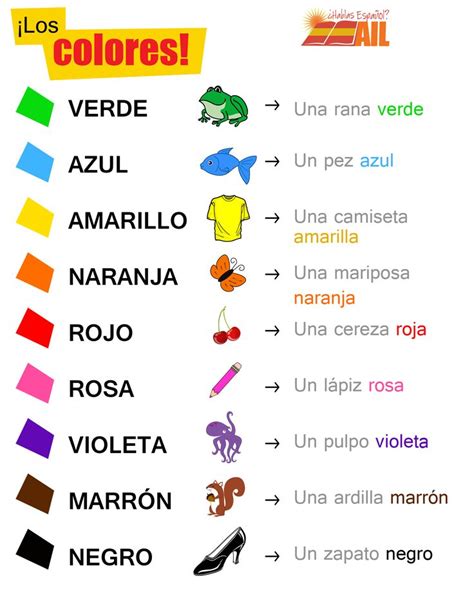 What S The Colors In Spanish