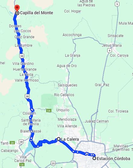 Recorrido Del Tren De Las Sierras