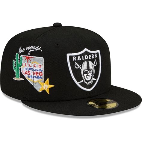 New Era Mens New Era Black Las Vegas Raiders City Cluster 59fifty