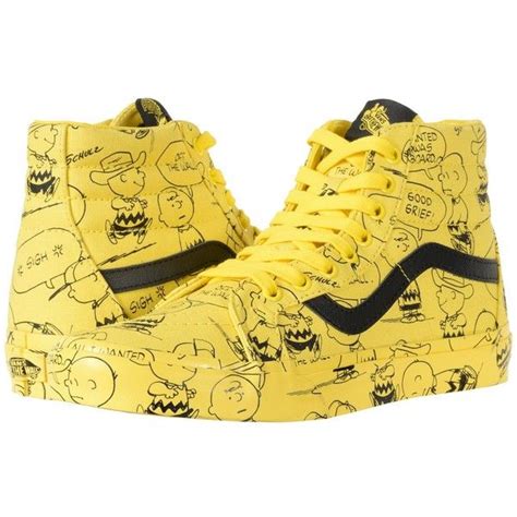 Vans SK8 Hi Reissue Peanuts Charlie Brown Maize Skate Shoes 75