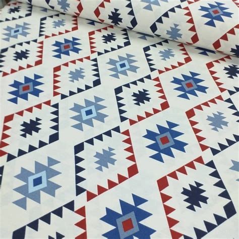 Tribal Aztec Native American Upholstery Fabric Boho Fabric By Etsy