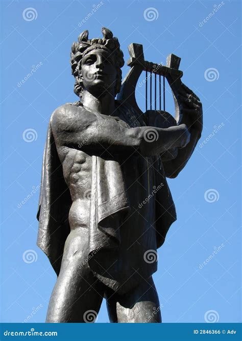 Statue Of Apollo Stock Photo Image Of Greece Pillar 2846366