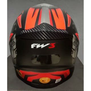 Capacete Fechado Fw Gtn R C Viseira Colorida Cristal Extra Shopee