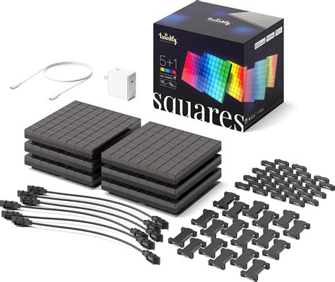 Twinkly Squares Starter Kit App Controlled Led Panels With Rgb