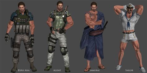 Chris Custom Pack By Adngel On Deviantart Resident Evil Redfield Cute Emo Guys