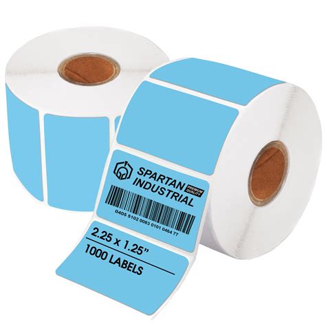 Buy Spartan Industrial X Direct Thermal Blue Labels