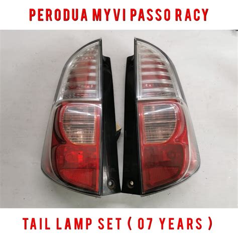 Perodua Myvi Toyota Passo 07 Tail Lamp Rear Light Lampu Belakang Pn