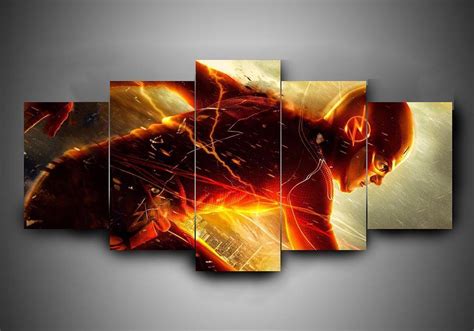 The Flash Dc Panel Canvas Art Wall Decor Canvas Storm