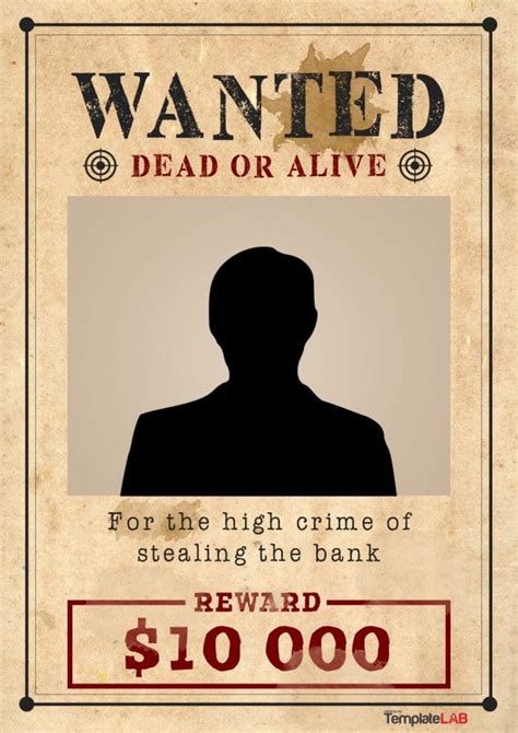 Free Wanted Poster Templates Photoshop Pdf Google Docs Word