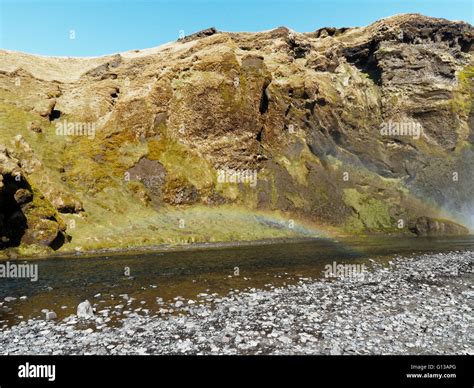 Skogafoss Waterfall Iceland Stock Photo Alamy