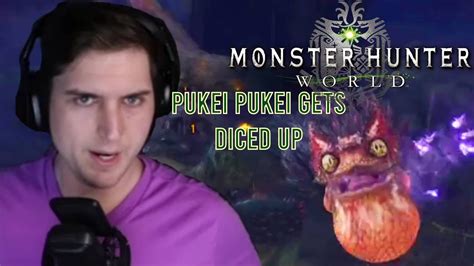 Pukei Pukei Gets Diced Up Monster Hunter World Gameplay Youtube