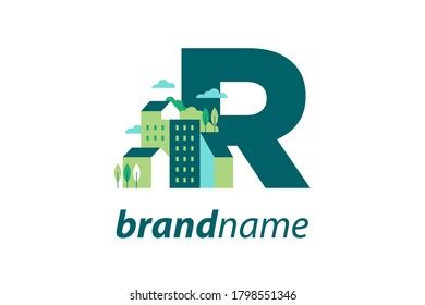 Simple Clean Illustration Logo Design Initial Stock Vector Royalty