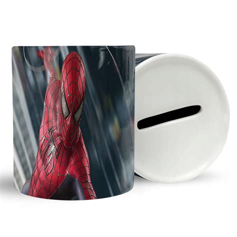 SKARBONKA CERAMICZNA FILMY SPIDER MAN RÓŻNE WZORY POMYSŁ NA PREZENT