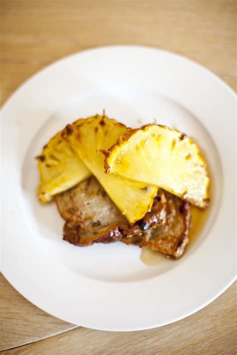 Greedy Gourmand Coconut French Toast With Caramelised Pineapple