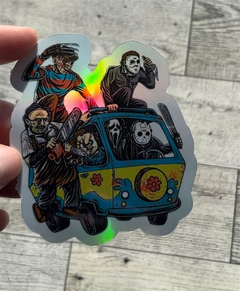 Scooby-doo Van Full of Horror 3inch Holographic Sticker / Laptop ...