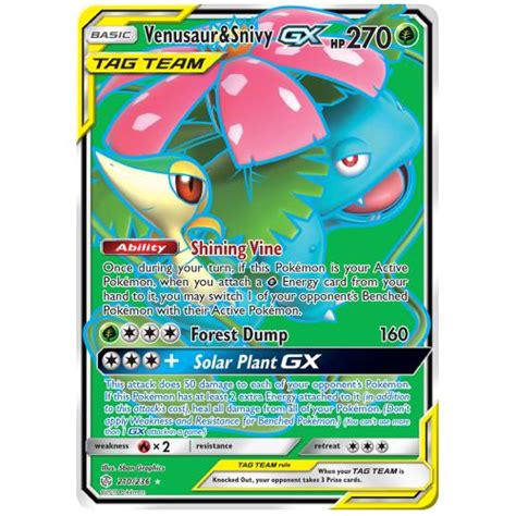 Buy Pokemon TCG Venusaur Snivy GX Sun Moon Cosmic Eclipse Rare