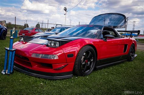 Red Acura Nsx With Team Ic At Import Face Off In Rockford Benlevy