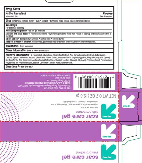 Ndc Scar Care Label Information Details Usage Precautions