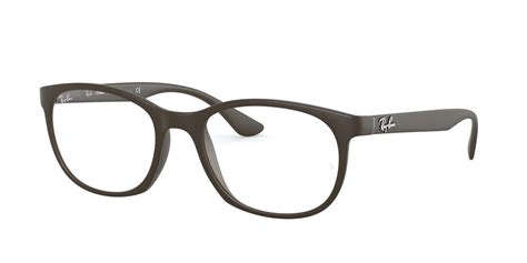 Ray Ban Rx7183 8063 Eyeglasses In Sand Brown Black Smartbuyglasses Usa