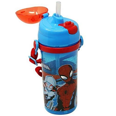 Buy Hm International Marvel Spiderman Sipper Plastic Kids Water Bottle