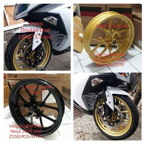 Jual Velg Depan Ninja 250 Fi Double Disc Velek Rossi Double Disc Ninja