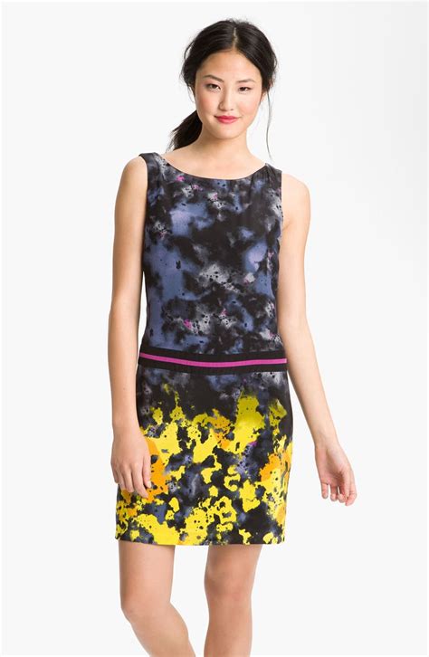 Suzi Chin For Maggy Boutique Print Silk Shift Dress Nordstrom