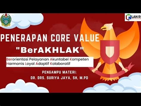 Tugas Kelompok Penerapan Core Value ASN BerAKHLAK LATSAR CPNS 2022