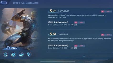 Hero Yang Kena Nerf Di Patch Terbaru Mobile Legends