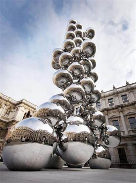 Anish Kapoor contemporary art installation sculpture metal reflective ...