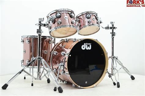 Dw Collector S Maple 4pc Drum Kit Rose Copper Reverb