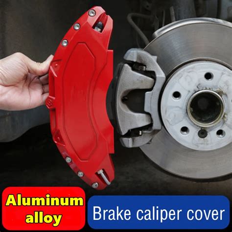 4pcs Front Rear Brake Caliper Cover 3d Aluminum Car Styling Metal Caliper Cover Kit Wheel