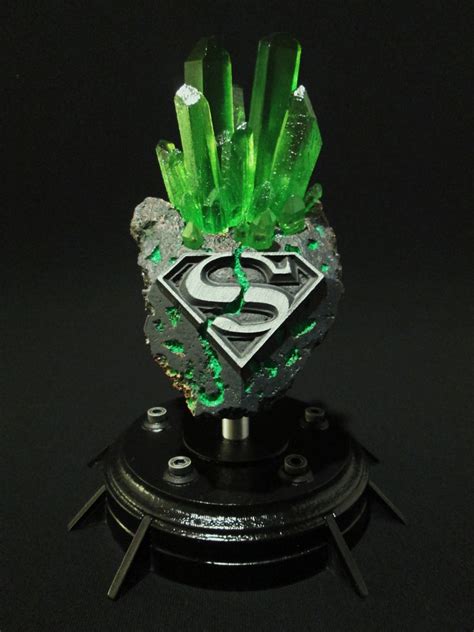 Superman Kryptonite Crystal Krypton Meteor Rock Replica with | Etsy