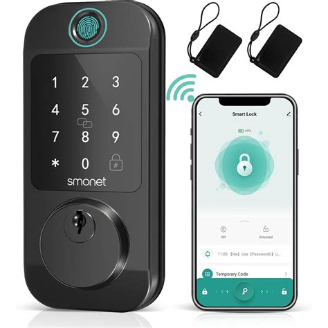 Suming Smart Door Lock Wifi Fingerprint Keyless Entry Digital Keypad