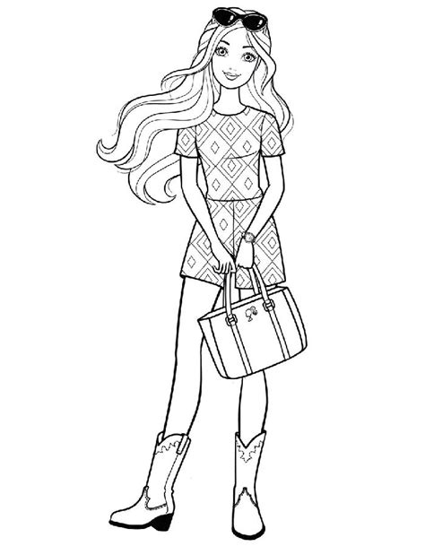 Barbie Coloring Pages Free Printable Pdf