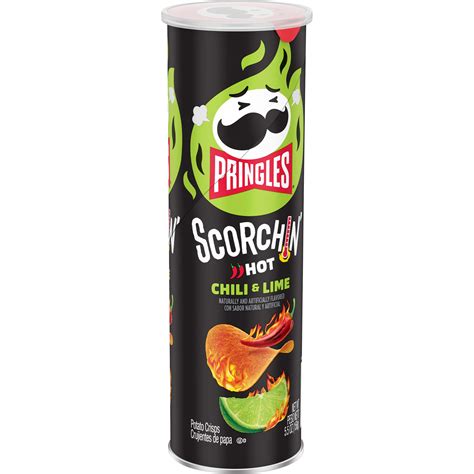 Pringles Scorchin Chili Lime Potato Crisps