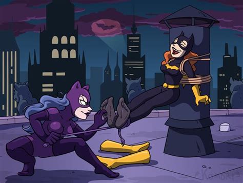 Commission Batgirl V Catwoman By ChaosKomori On DeviantART Babs Vs