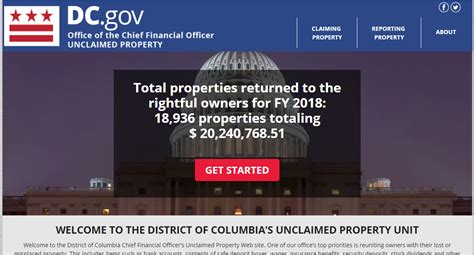 Find Any Unclaimed Property In Washington D C Find Unclaimed Money