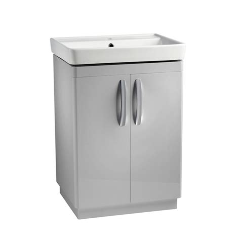 Compass 600 Freestanding Unit Gloss White Tavistock Bathrooms