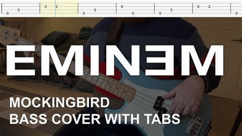 Eminem Mockingbird Bass Cover With Tabs Youtube