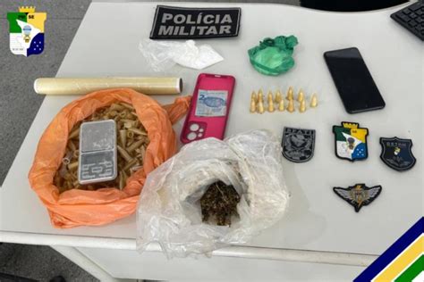 Pm Prende Mulher Suspeita De Tráfico Ilícito De Drogas Em Itabaiana