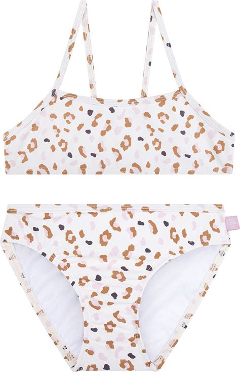 Swim Essentials Bikini Meisjes Zwemkleding Meisjes Kaki Panterprint