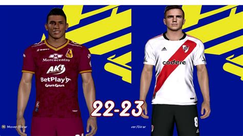 PES 2017 KIT RIVER PLATE Y DEPORTES TOLIMA 2023 PARA ALL PATCH KITS