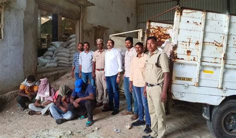 Task Force Arrests Five Seize Pds Rice Worth Rs 553 Lakh In Warangal