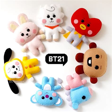 BT21 Molde Digital Tata Shooky Cooky Chimmy Rj Koya Mang