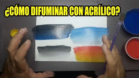 COMO DIFUMINAR PINTURA ACRILICA FACIL PASO A PASO Pintura acrílica