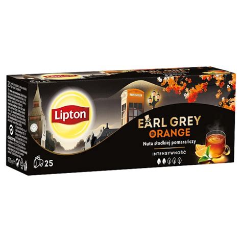 Lipton Earl Grey Orange 25 vrecúšok 35 g Tesco Potraviny