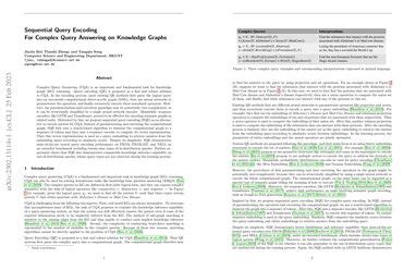 Sequential Query Encoding For Complex Query Answering On Knowledge