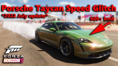 Porsche Taycan Turbo S Updated Speed Glitch Forza Horizon