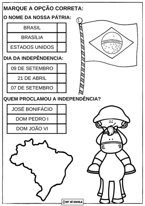 Atividades Independencia Do Brasil Para Imprimir S Escola